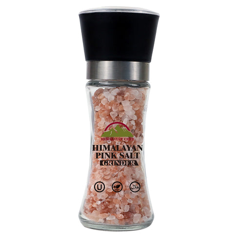 Pink Salt Coarse Medium Glass Grinder - 0.40 lbs (180g) | Himalayan Chef