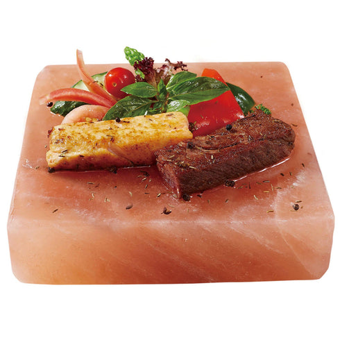 Crystal Salt and Cooking Plate