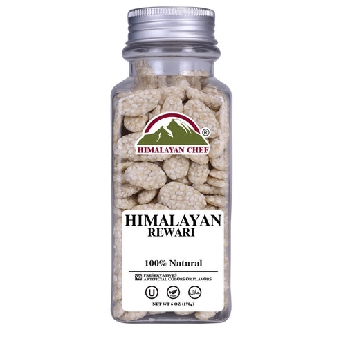 Rewari With Desi Ghee Square Jar - 0.37 lbs (170g) | Himalayan Chef