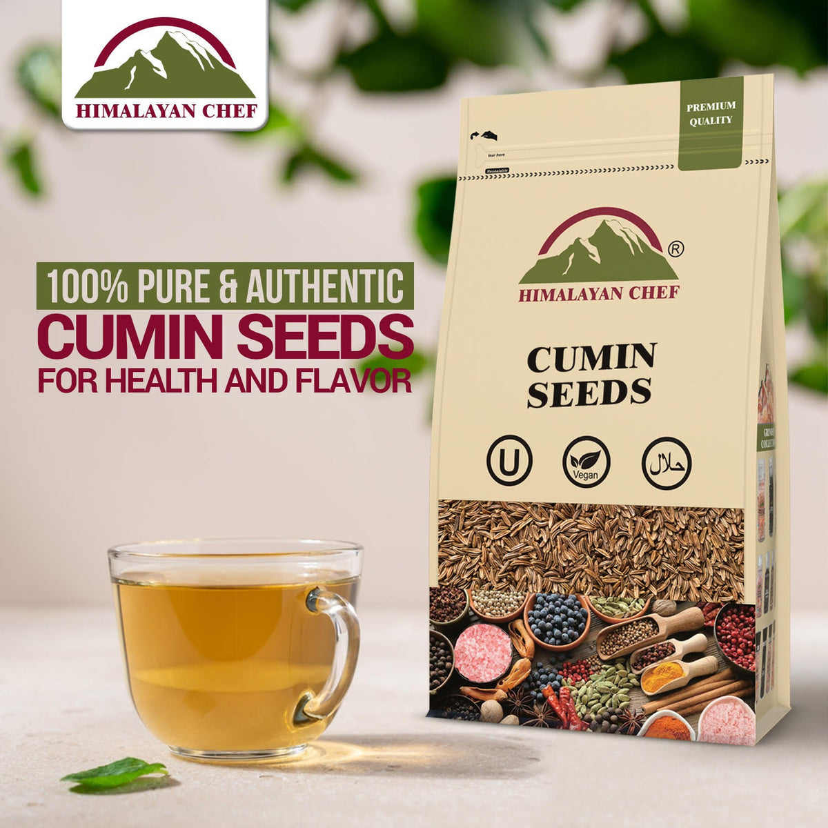 Himalayan Chef Spice Corner: 100% Pure & Authentic Cumin Seeds for Hea ...